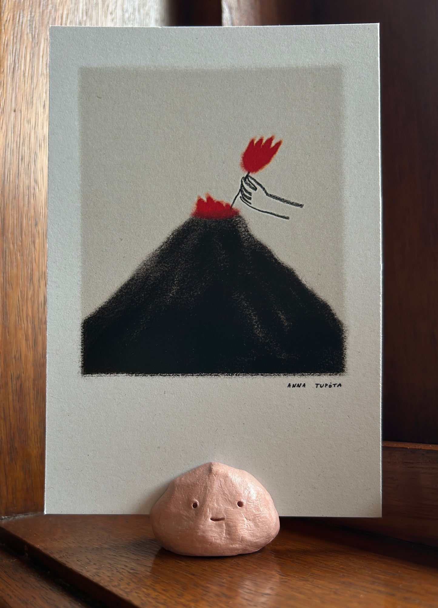 Cute Pebble Postcard & Photo Holder