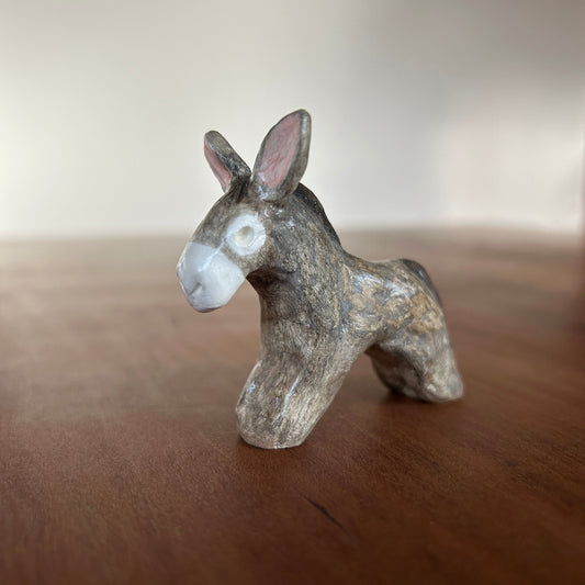 Figurine Gray Donkey