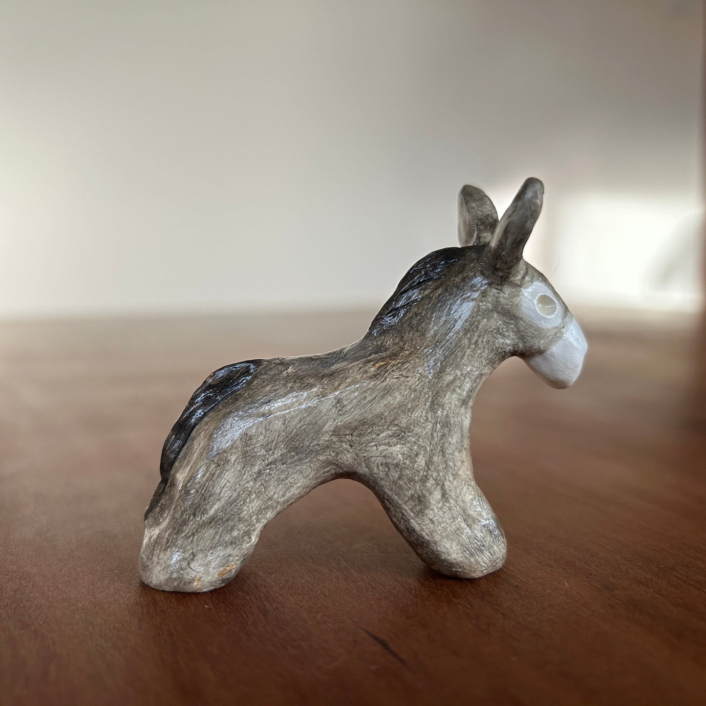Figurine Gray Donkey