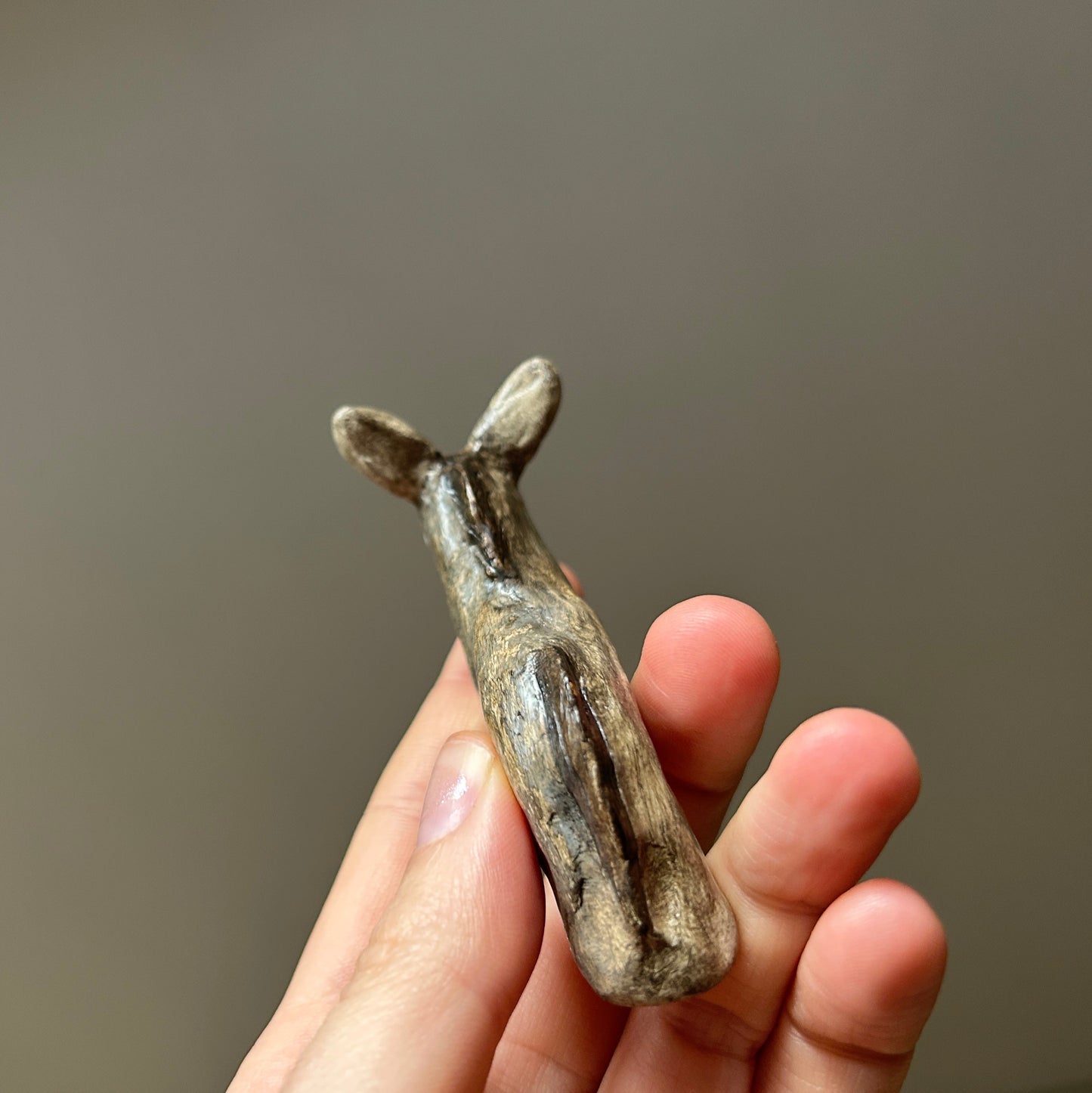 Figurine Gray Donkey