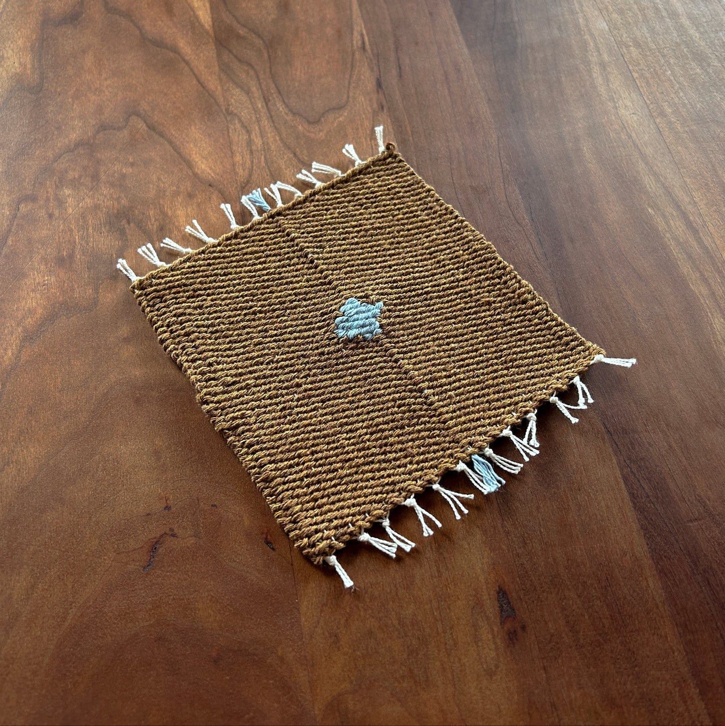 Handwoven Cotton Coaster Rhombus