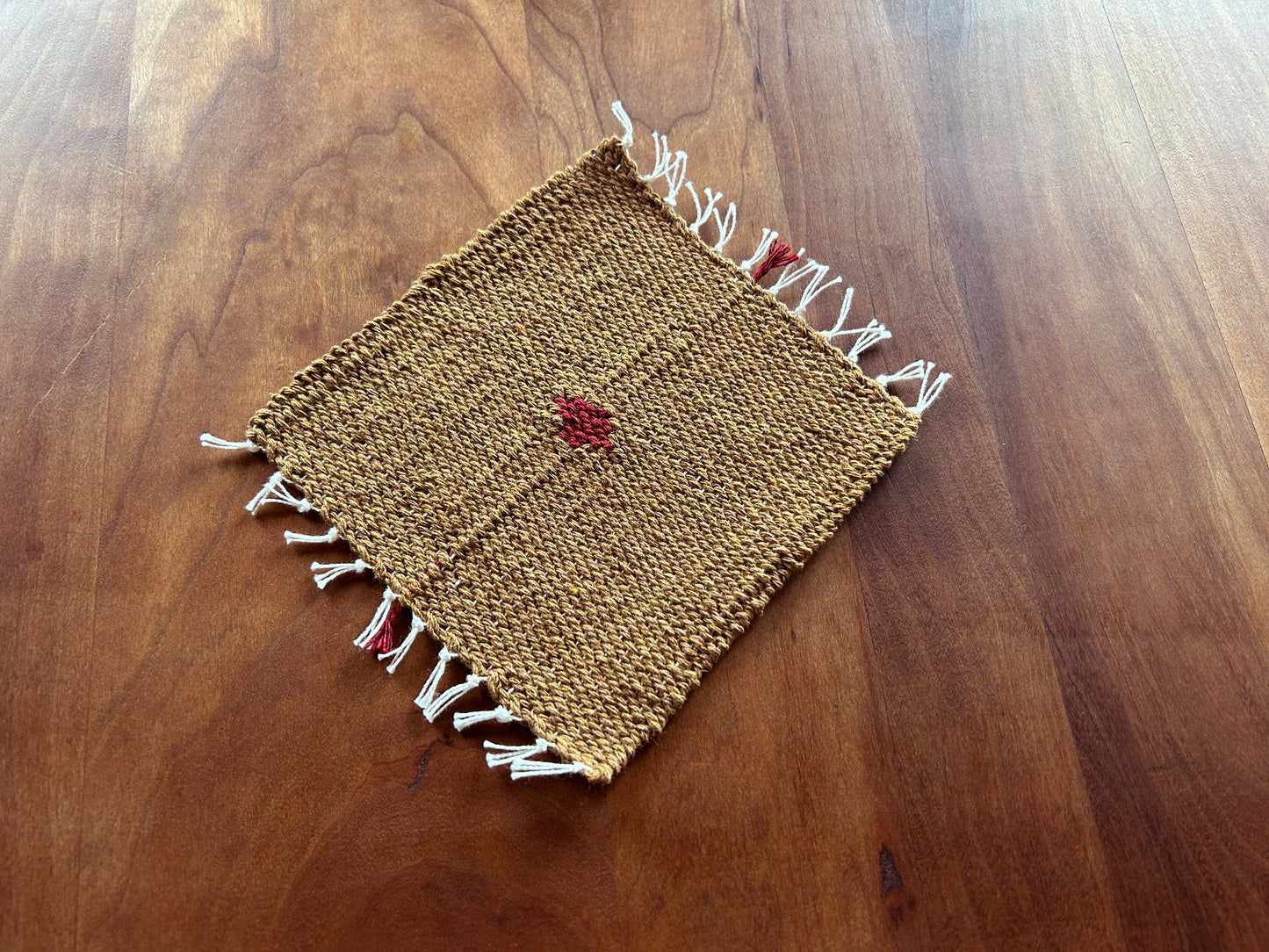 Handwoven Cotton Coaster Rhombus