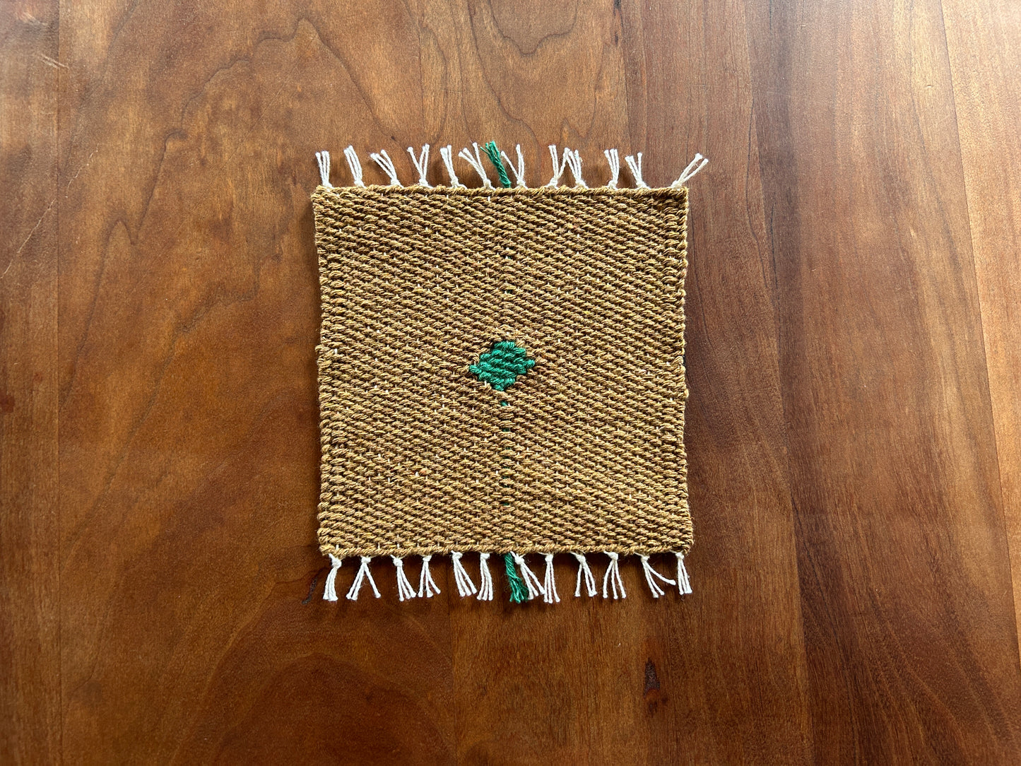 Handwoven Cotton Coaster Rhombus