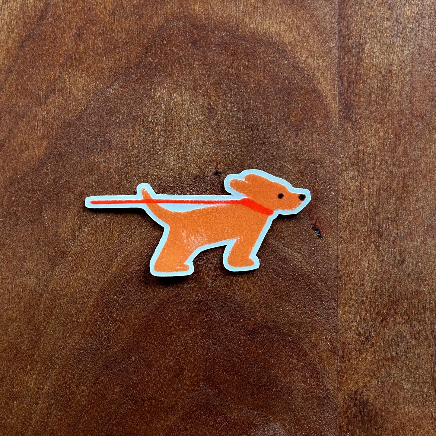 Sticker Dog Walks Me