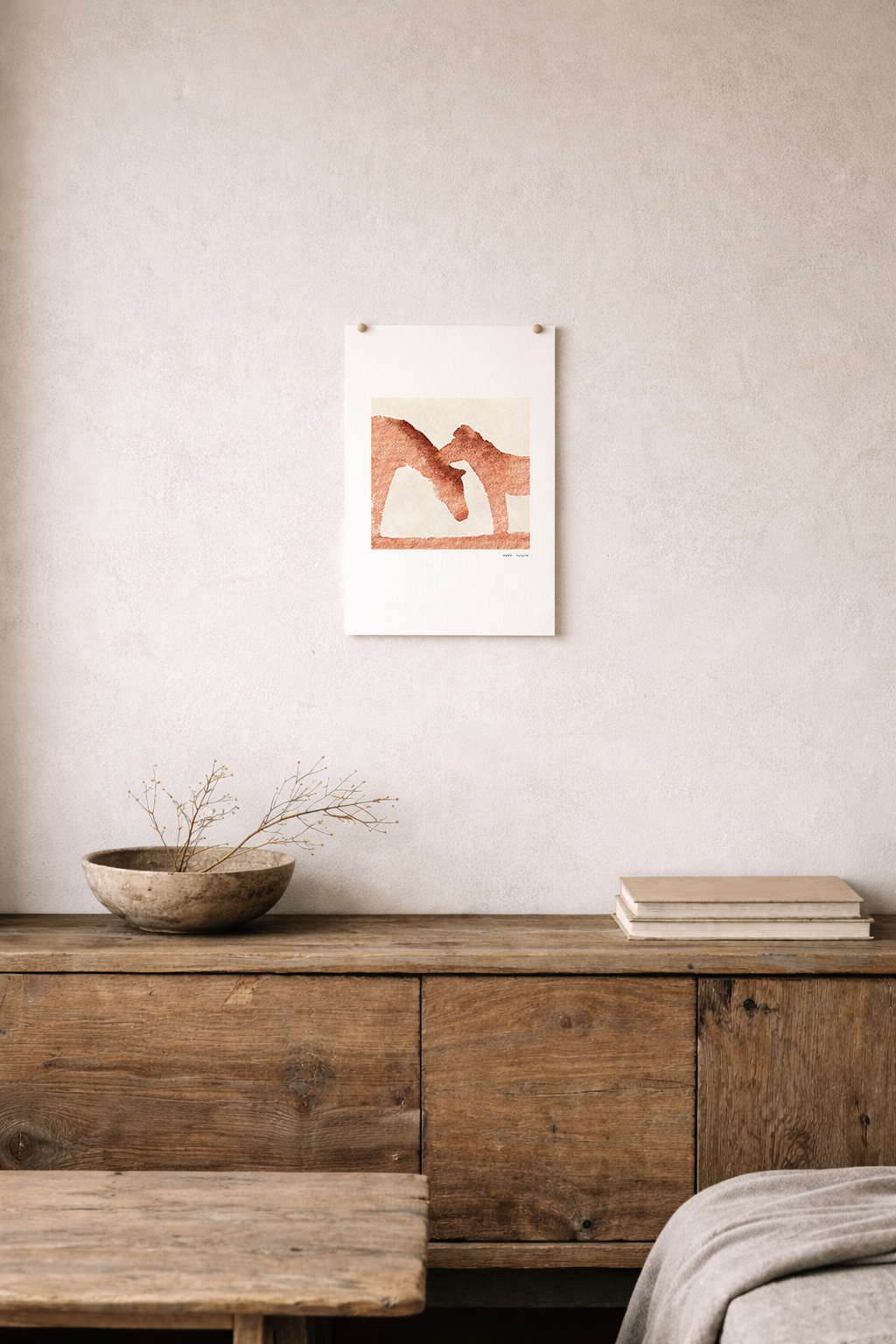 Print A4 Two Horses